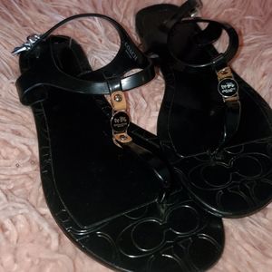 🖤🖤🖤 Black COACH sandals